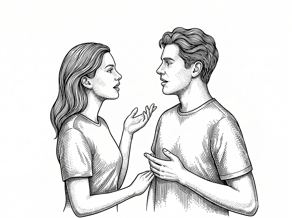 Couple illustration for Cuplido, the couples app that plans your week